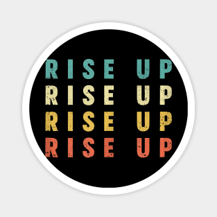 Rise Up Stop Human Trafficking Men Women Retro Vintage Style Tank Top Magnet